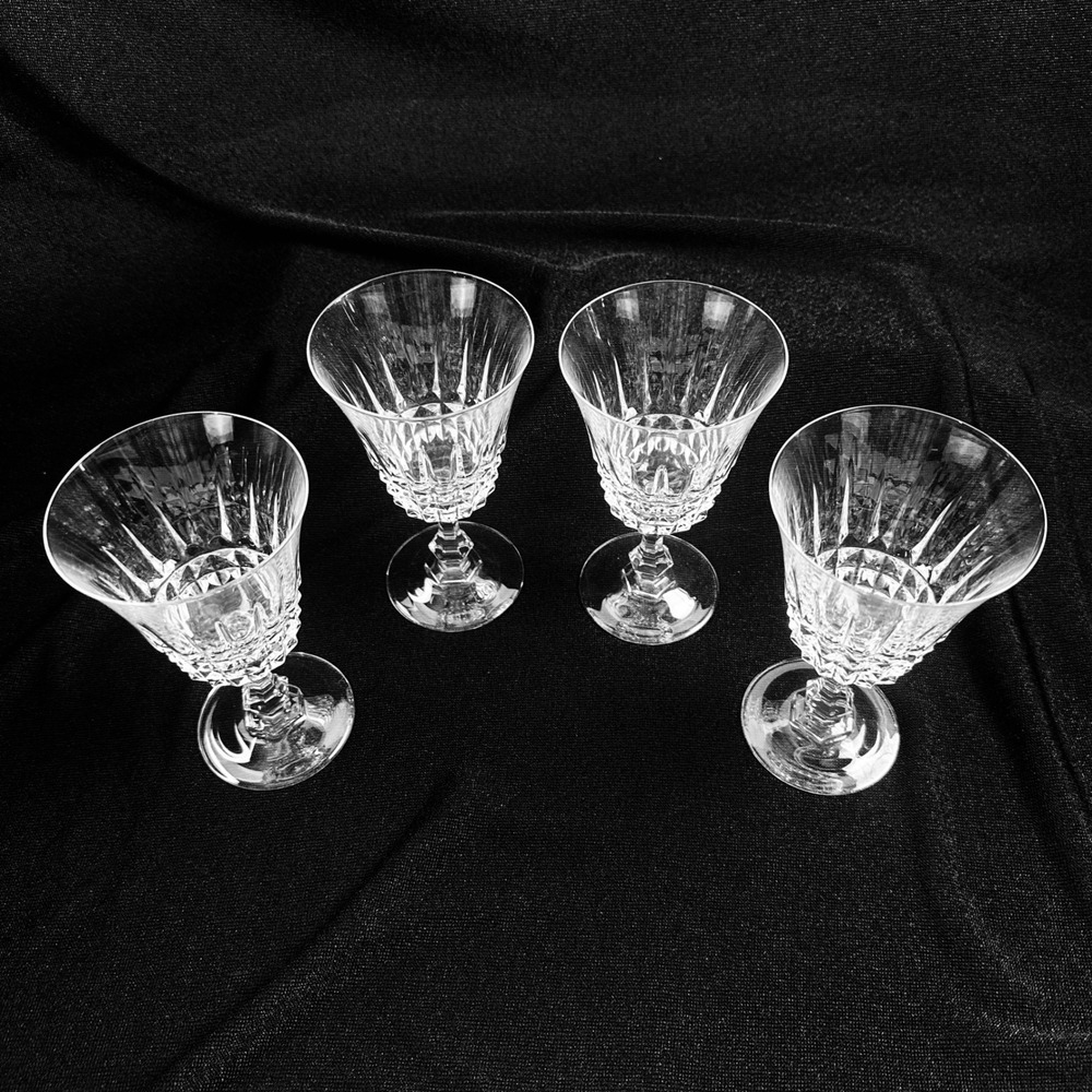 Set of 4 Crystal Cordial Glasses Cut Glass Stemware Barware - Picture 2 of 10